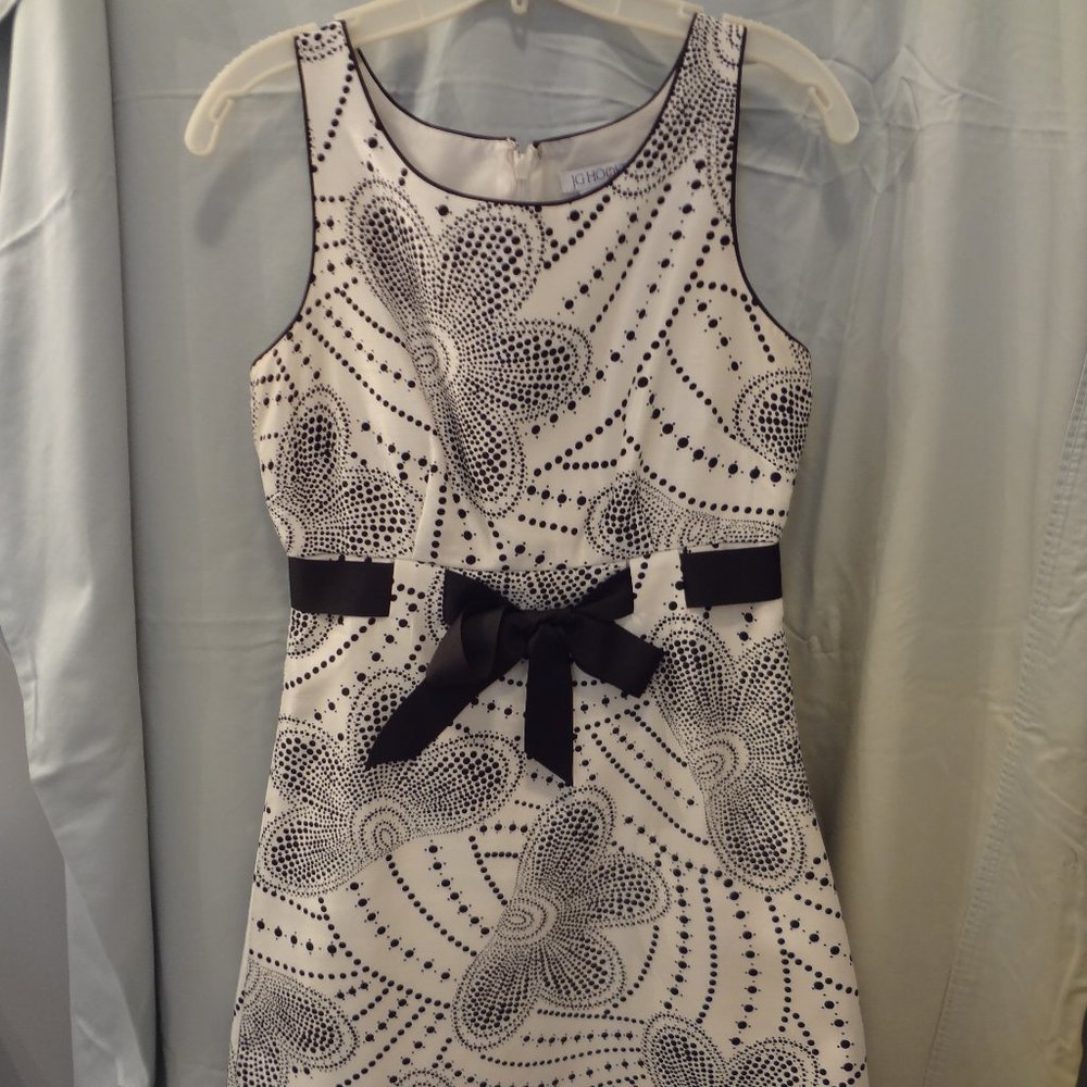 JG Hook, Black and White dress, Size 4